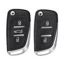 3/2 Buttons Remote Key Fob PCF7961 Chip 433MHz CE0536 For PEUGEOT 207 407 406 307 308 CITROEN