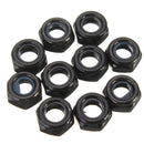 Suleve CS1 50pcs Carbon Steel Self Locking Hex Nut Nylon Insert Lock Nut M2/M2.5/M3/M4/M5/M6/M8/M10/M12