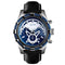 SKMEI 9189 Sports Luxury Leather Strap Luminous Waterproof Men Watch Quartz Watch