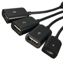 3 USB to Micro USB OTG Charge HUB Adapter 4 In 1 Charging Universal For Samsung For Android