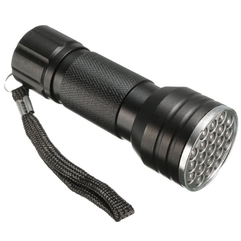 Aluminum Alloy 21LED UV Ultra Violet Mini Blacklight Flashlight Torch Light Lamp Outdoor