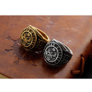 Personality Retro Slab Eagle Titanium Steel Ring