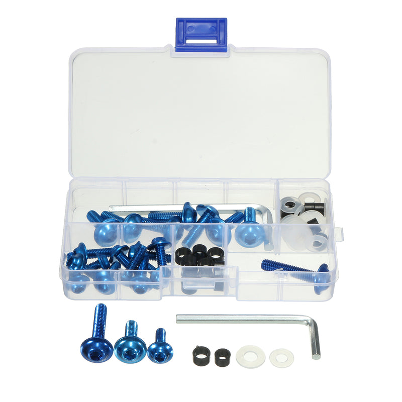 64pcs Motorcycle Sportbike Fairing Bolt Kit Body Fasteners Clip Screws Set