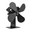 4 Blades Heat Powered Wood Stove Fan 203CFM Eco Fan For Wood Stoves Home Fireplace Fan Efficient Heat Distribution Home Tools