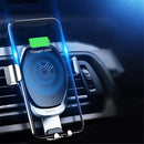 Rock Upgraded 10W 7.5W 5W Intelligent Qi Wireless Fast Charge Auto Lock Car Holder for Mobile Phone