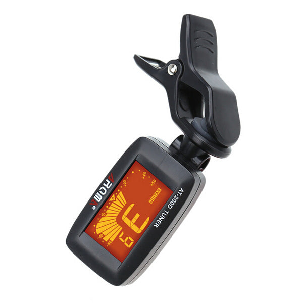 AROMA AT- 200D Tuner Clip Chromatic Guitar Bass Ukulele Violin Tuner