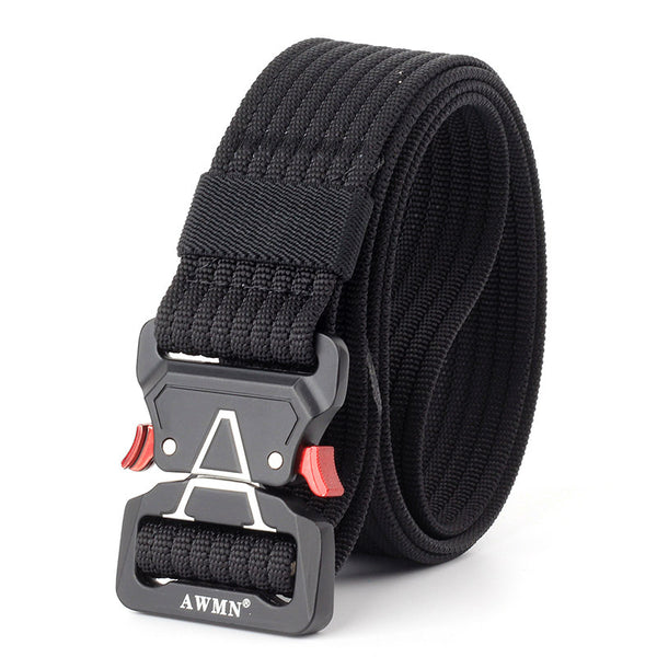 125cm AWMN S05-3 3.8cm Tactical Belt Inserting Quick Release Cobra Buckle Military Fan Hunting Nylon Belts