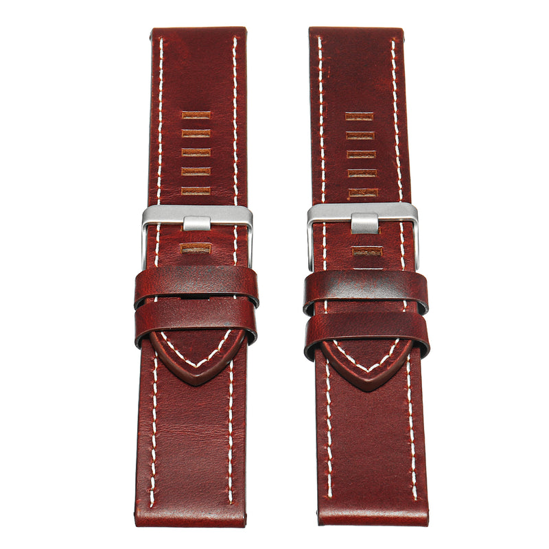 Replacement Leather Wrist Strap Watch Band with Tool For Garmin Fenix 3/5 5X 5S