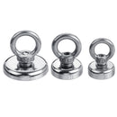 Neodymium Recovery Magnet 20/25/40mm Diameter with 10M Rope for Sea Salvage Hunting Fishing