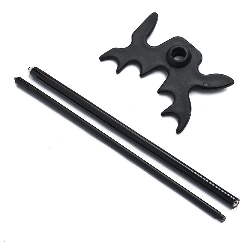 Black Wooden Bridge Cue Stick Billiard Cue Rack Pool Rack Rest for Snooker Slip-On Spider Sports