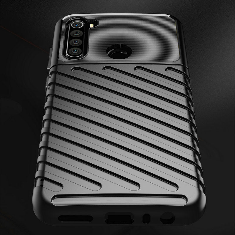 For Xiaomi Redmi Note 8T Case Bakeey Armor Military Protect Rugged Shockproof Anti-Fingerprint Soft TPU Protective Case