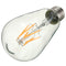 Kingso AC85-265V Non-dimmable Warm White 480LM E27 ST64 6W LED COB Light Bulb for Indoor Home