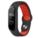 Bakeey Silicone Pore Dual Color Stainless Steel Buckle Replacement Watch Band for Xiaomi Mi Band 4&3 Smart Watch