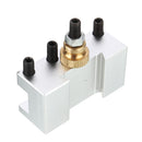 Machifit Upgraded Silver Quick Change Post Holder Set Boring Bar Turning Tool Holder For CNC Mini Lathe
