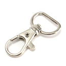 25Pcs Metal Swivel Lobster Claw Clasps Keychain Luggage Buckle DIY Handmade Accessories