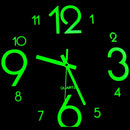 12'' Glow In The Dark Mute Wood Wall Clock For Home Living Room Outdoor Gifts