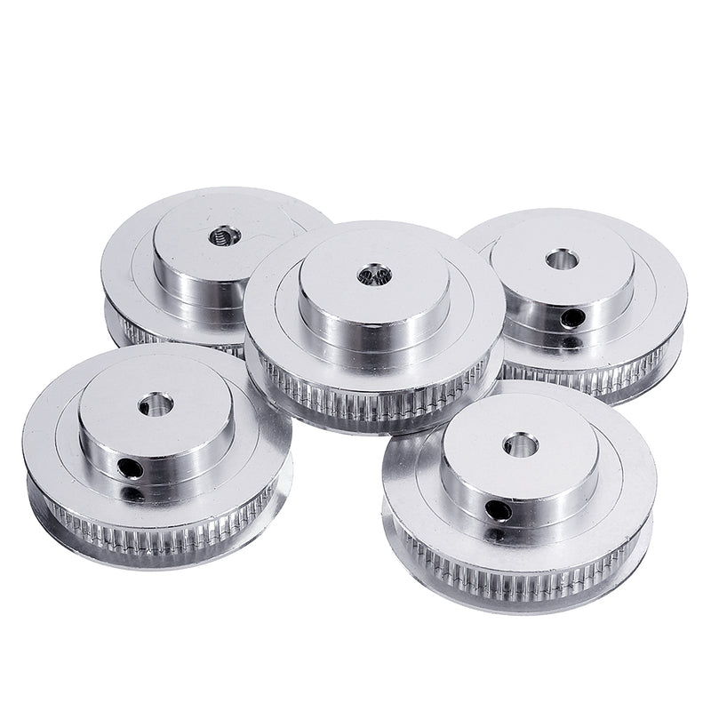5Pcs 60Teeth 5mm Inner Hole GT2-60T Synchronous Timing Pulley + Wrench  For RepRap Prusa 3D Printer
