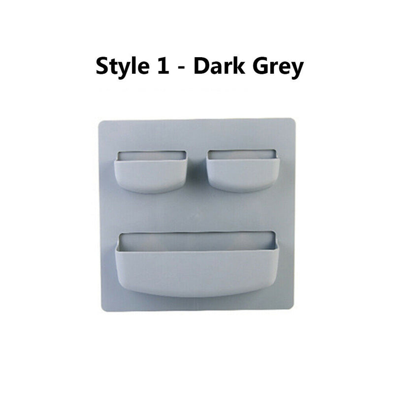 Home Wall Mounted Rack Organizer Cosmetic Sundries Holder Kitchen Bathroom Shelf Kitchen Storage Container