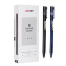 XIAOMI Ecosystem Deli A120 12 Pcs/Box Gel Pens 0.5mm Full Needle Nib Black Ink Black/Blue Pen Barrels Random Delivery