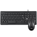 AOC KM110 Wired Keyboard & Mouse Set 104 Keys Waterproof USB Keyboard Optical USB Keyboard and Mouse Combo for Computer PC