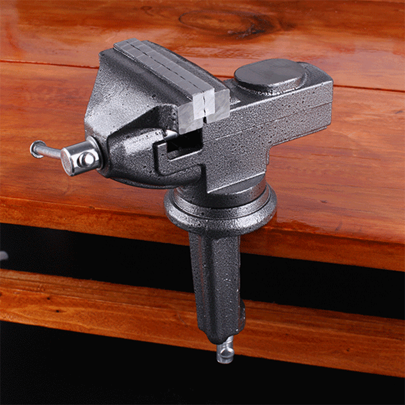 50/60/70/80mm Upgraded 360 Degree Swivel Clamp Base Vise Woodworking Table Top Clamp Vice with Anvil
