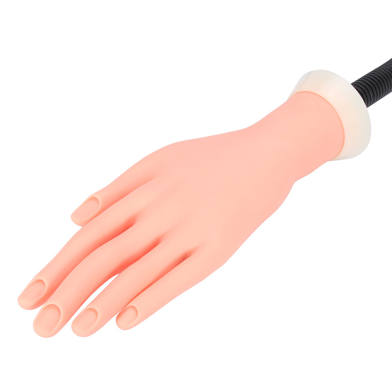 Adjustable Training Hand Model Flexible Nail Art Practice Finger Trainer 500 Piece Nail Tips