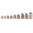 Suleve MXZN4 130Pcs M4-M10 Zinc Alloy Furniture Hex Drive Head Nuts Threaded Insert Nut Assortment Set