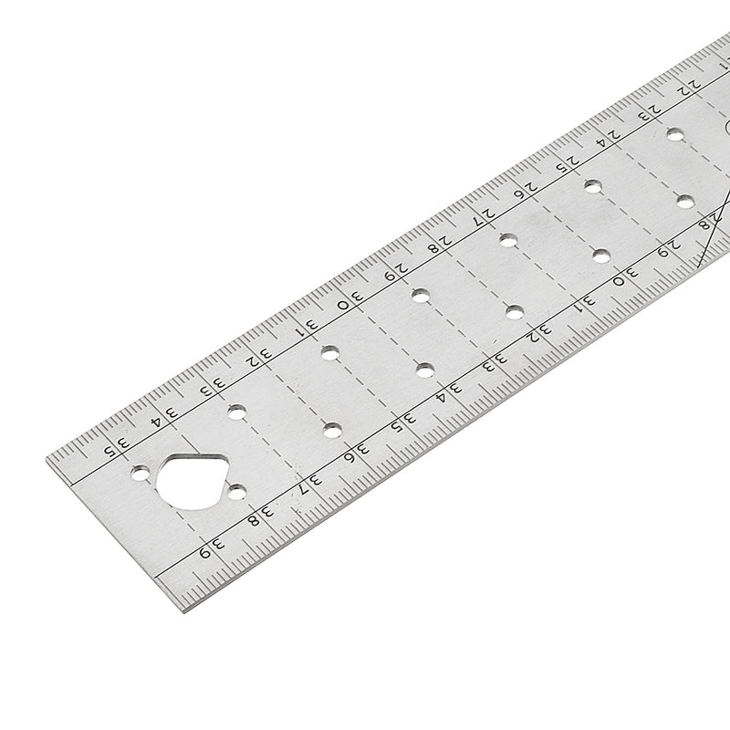 25-45cm Stainless Steel Precision Woodworking Square 90 Degree Angle Ruler Metric