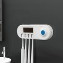 Ultraviolet Wall Mounted Toothbrush Sterilizer Warm Air Dryer Solar Panel
