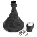 5-Speed Gear Stick Shift Knob Frame Boots Black for VW Transporter T5 T6
