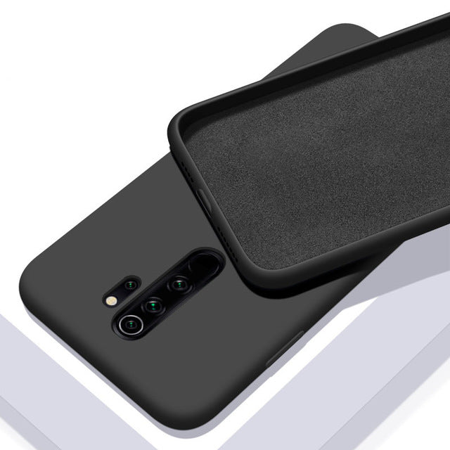Bakeey Smooth Liquid Silicone Rubber Back Cover Protective Case for Xiaomi Redmi Note 8 Pro