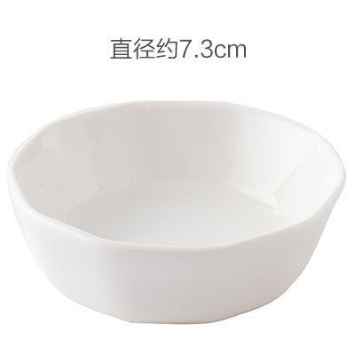 Creative household ceramic sauce dish Japanese tableware seasoning dessert dish sauce dish vinegar dish dumplings bones small dish