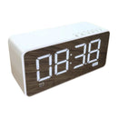 Bakeey Q31 bluetooth Wireless Speaker 3.5mm AUX Jack Mirror LED Digital Display FM Radio Speaker Alarm Clock Player