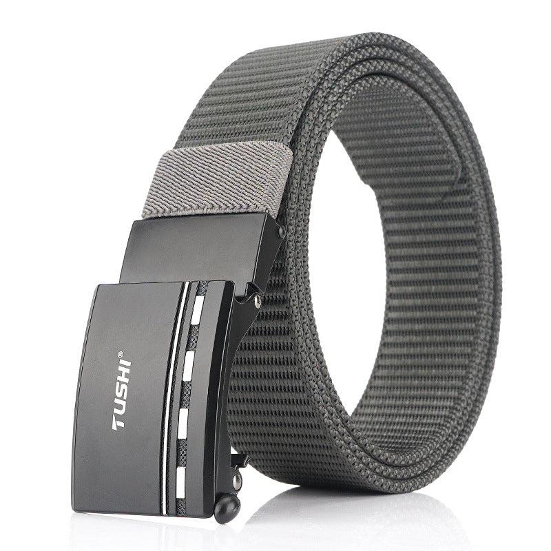 TUSHI 125cm x 3.4cm Nylon Zinc Alloy Buckle Tactical Belt Casual Belts Waist Belts