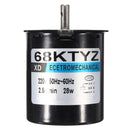68KTYZ AC220V 28W Permanent Magnet Synchronous Gear Motor 2.5r/min