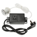 Garbage Disposal Air Switch Button + Plug For Massage Chair/Spa 220V-380V AU