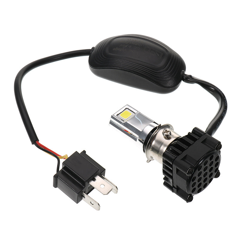 3 LED 3500LM 6000k Motorcycle Bike Car H4 COB HI/Lo Beam Headlight Lamp Bulb Kit