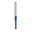Drillpro 10pcs 0.8-3.175mm Blue NACO Coated PCB Bits Carbide Engraving Milling Cutter For CNC Tool Rotary Burrs