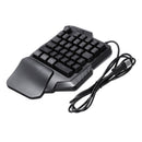 34 Keys One Handed Keyboard Game Mini LED Backlit Ergonomic Single Keypad for LOL/Dota