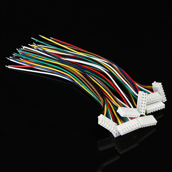 10sets 15cm XH2.54 8Pin 24AWG 1007 Terminal Wire Circuit Board Connecting Cable With Socket