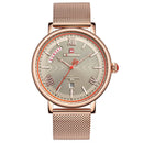 NAVIFORCE 3006 Waterproof Calendar Quartz Watch Mesh Steel Business Style Men Wrist Watch