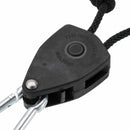 2pcs 1/8 Inch Rope Ratchet Lifters Reflector Grow Light Hangers Zinc Alloy Hook Plastic Pulley 2m