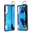 Bakeey Blue Ray Wrist Strap Shockproof Soft Silicone Protective Case for Xiaomi Mi9 / Mi9 Transparent Edition