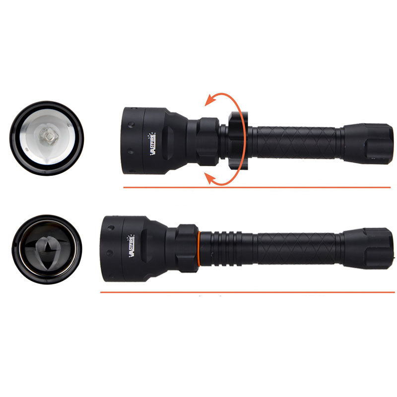 VASTFIRE UF-1405 XP-E2 350Lumen Zoomable USB Rechargeable LED Flashlight Tactical Flashlight Outdoor Waterproof 18650 Flashlight