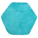 Non-slip Baby Play Mat Short Hair Game Plush Mat Kids Tent Hexagon Princess Castle Playhouse Pad