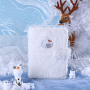 Kinbor DTB61035 A6 Plush Snowman Notebook Schedules Planer Girls Diary Notepad Christmas Gifts