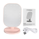 USB Makeup Mirror 20 LED Light Desktop Home Touch Screen 180 Battery Powered Mirrors