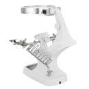 DANIU Multifunctional Welding LED Magnifier Helping Hand Soldering Iron Stand Magnifying Lens Clamp Tool