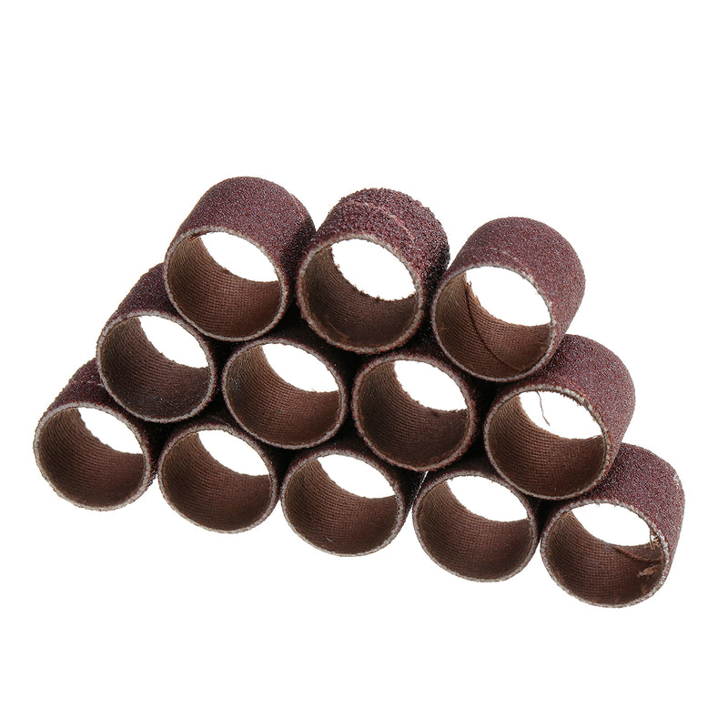 338pcs Sanding Band Drum Sleeves Sandpaper Ring Set Mandrels Rotary Tool DIY