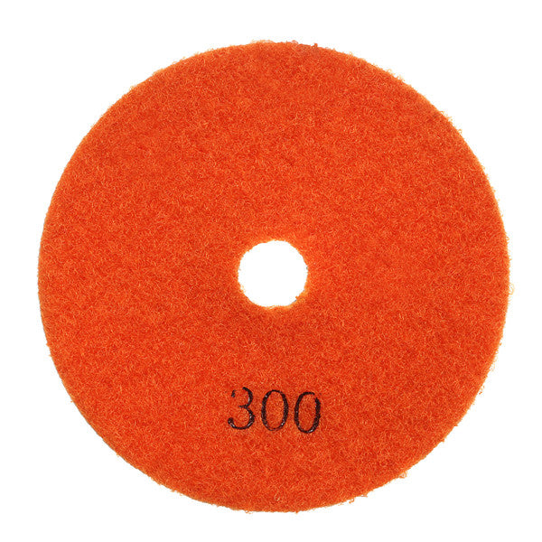 8pcs 4 Inch Polishing Pads Set 50-3000 Grit 100mm Dry Diamond Polishing Pads With Backer
